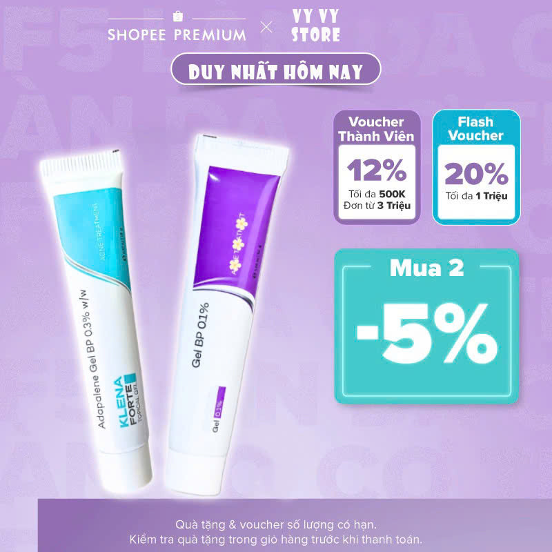 Kem Bôi Mụn Klena Forte 0.1% / 0.3% – Giảm Mụn Ẩn, Thâm Mụn, An Toàn Cho Da