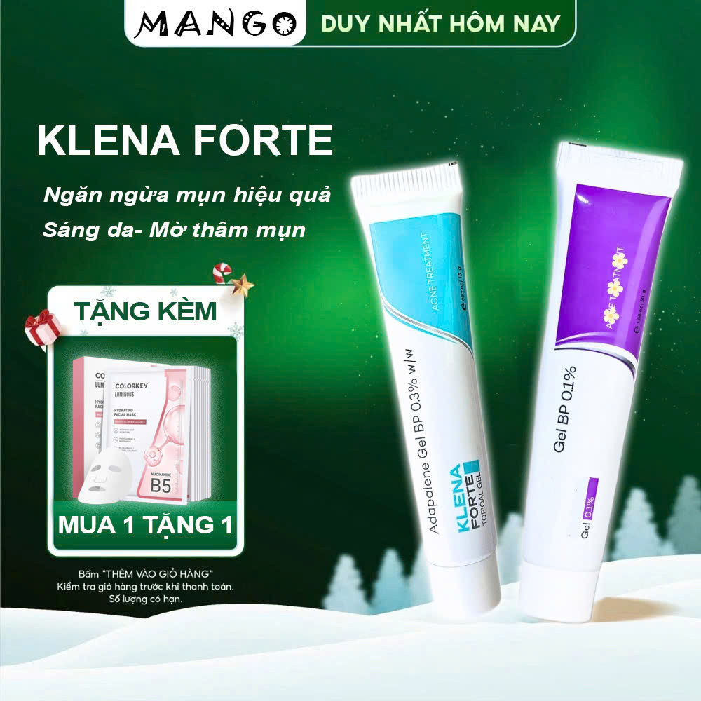 Klena Forte 0.1%/0.3% – Hỗ Trợ Làm Dịu Da Mụn, Giảm Thâm, An Toàn Giúp Da Căng Bóng