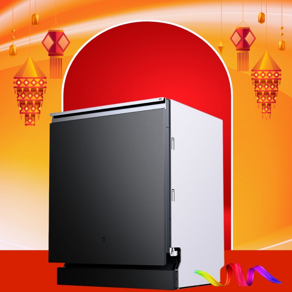 Máy Rửa Bát Xiaomi Mijia 16 Bộ P1 Rửa 5 Chiều Gồm 12 Chương Trình Rửa, Kết Nối App