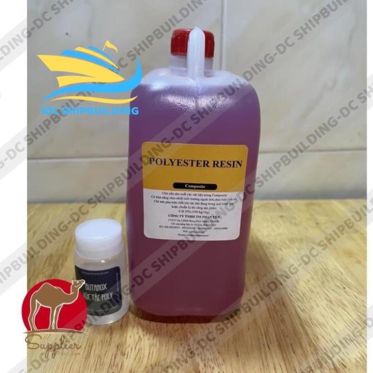 NHỰA COMPOSITE POLYESTER RESIN HỒNG NGÀNH FIBERGLASS LÀM KHUÔN MẪU, DÀN NHỰA XE MÁY FBG02