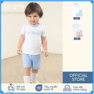 (6M-5Y)  Bộ cộc tay cổ tròn cho bé thoáng mát năng động Bubaby Bamboo SBC13042 | Quần áo Chính hãng
