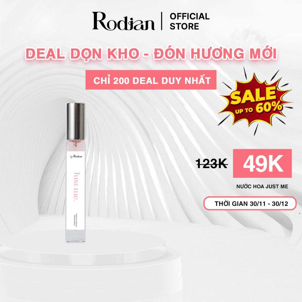 Nước Hoa Nữ Rodian Just Me 10ml - Hương Dịu Ngọt Bền Bỉ Lên Đến 8 Giờ