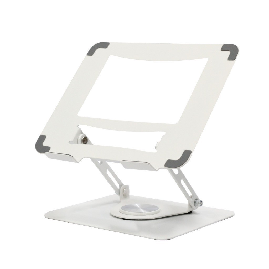 (Màu Trắng) Giá đỡ Laptop Xoay 360 độ ErgoTek L234 Hàng Cao Cấp-Tuỳ chỉnh độ cao-Laptop-Macbook-Ipad