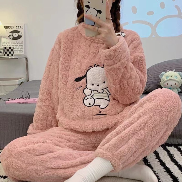 2hand Bộ Đồ Ngủ Lông Hình Voi Vẵn Thừng FreeSize , Bộ Bông Nỉ Giữ Nhiệt Bo Gấu Mặc Nhà Siêu Ấm 2hand