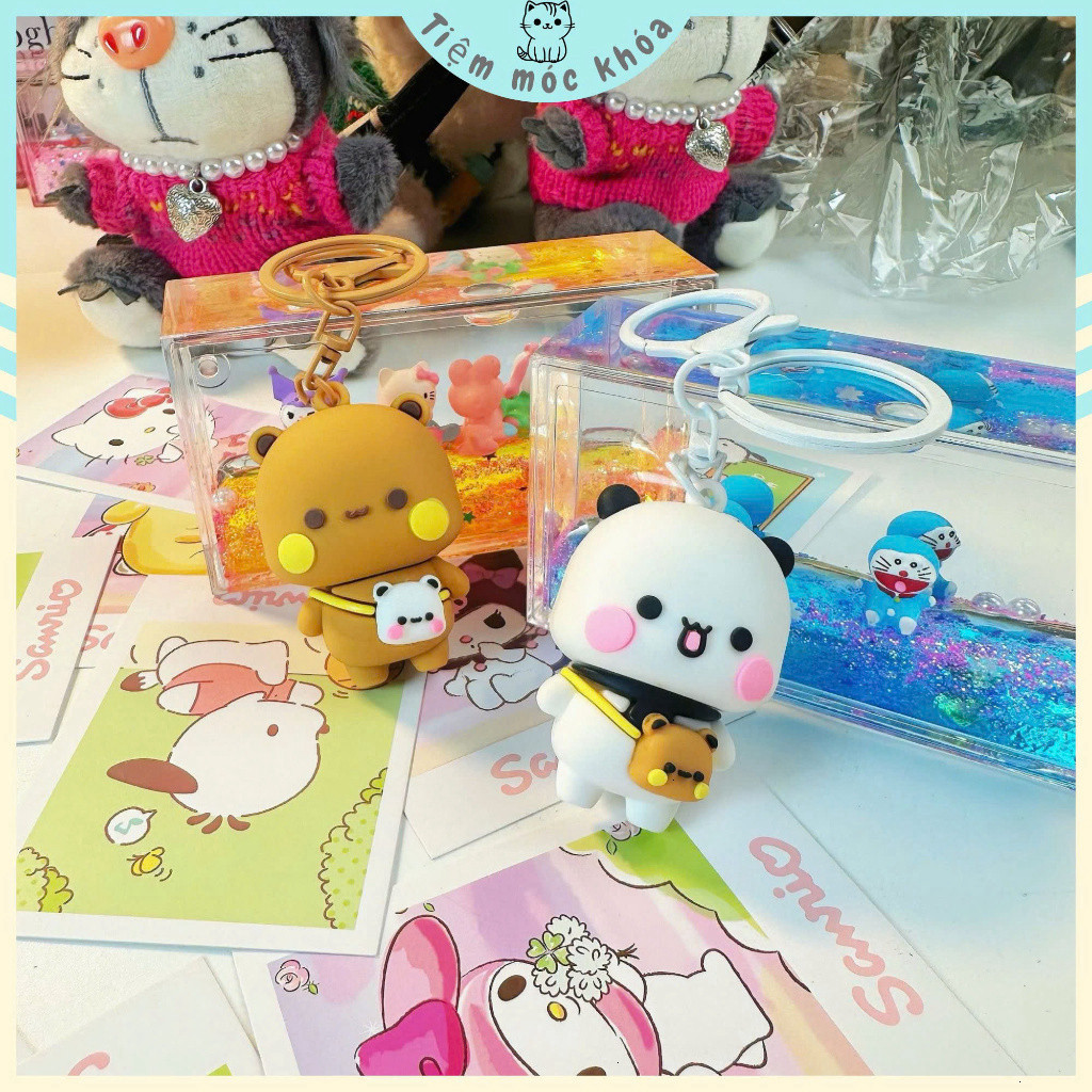 Móc Khóa Đôi Dudu Bubu Dễ Thương Cute - Dây Treo Dudu Bubu Đáng Yêu - Quà Tặng Xinh Xắn Unisex