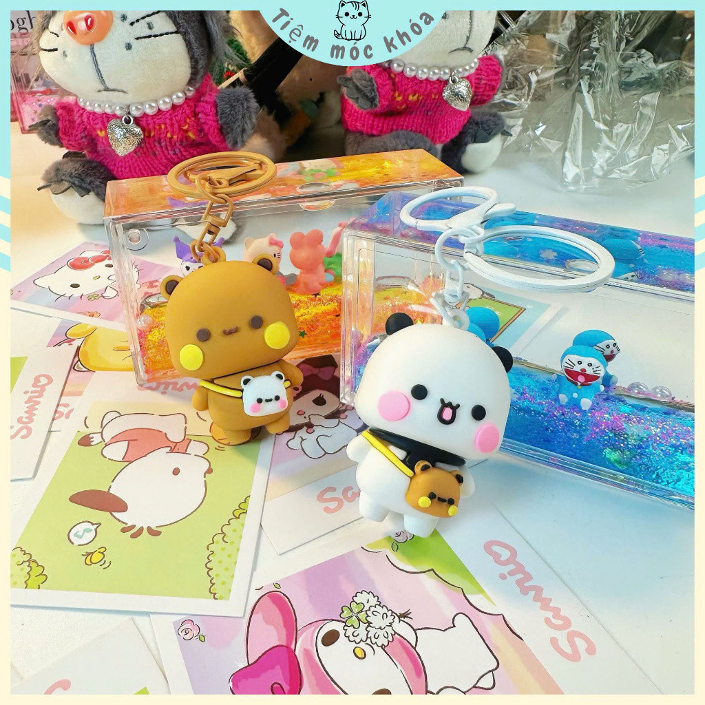 Móc Khóa Đôi Dudu Bubu Dễ Thương Cute - Dây Treo Dudu Bubu Đáng Yêu - Quà Tặng Xinh Xắn Unisex