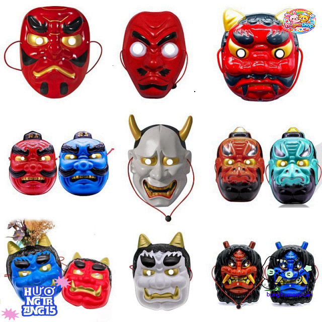 Mặt Nạ Tengu Halloween Bát Nhã Độc Ám Cực Kỳ Hoàn Hảo