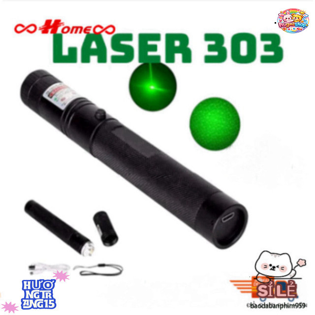 Đèn Laser 303 - Công Suất Cao 303 Tia Xanh Chiếu Xa 3km