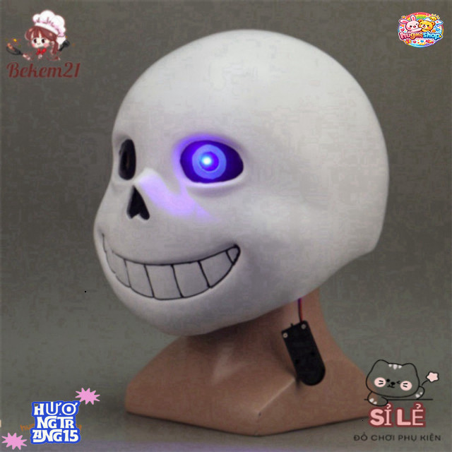 Mặt nạ Sans phong cách độc đáo (Sans chính & 404-909) Made in Pháp Sư Gangster