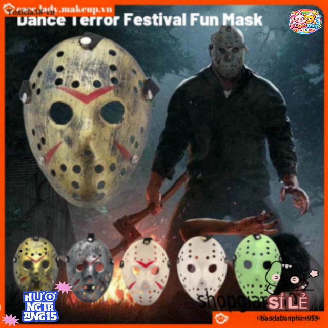 Mặt nạ Freddy và Jason kinh dị cho Halloween - Mặt nạ kinh dị Freddy x Jason