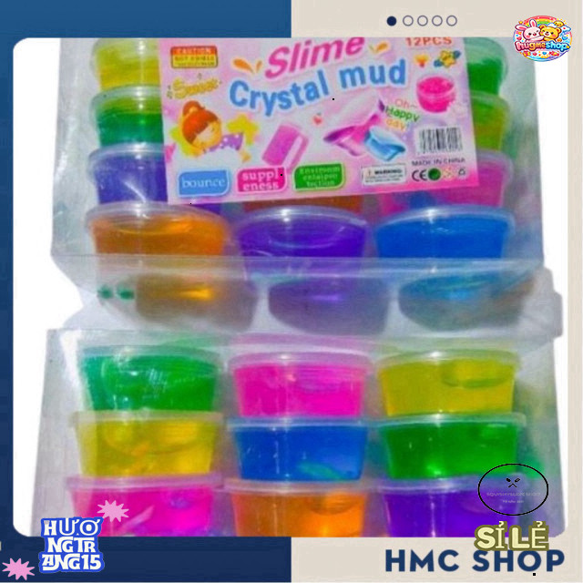 Bộ Slime đa màu 12 hộp - Khám phá thế giới Slime vô tận