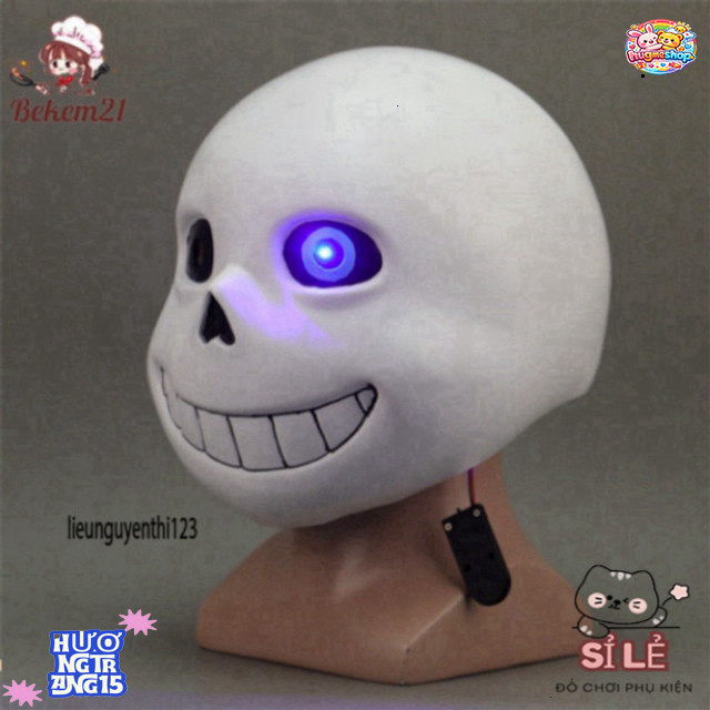 Mặt Nạ Sans Ấn Tượng Game Pháp Sư Gangster (6 Màu: Sans, 404, 505, 606, 707, 808)