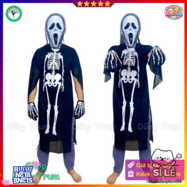 Đồ Hóa Trang Halloween Ma U Ám Kích Cỡ Diverse