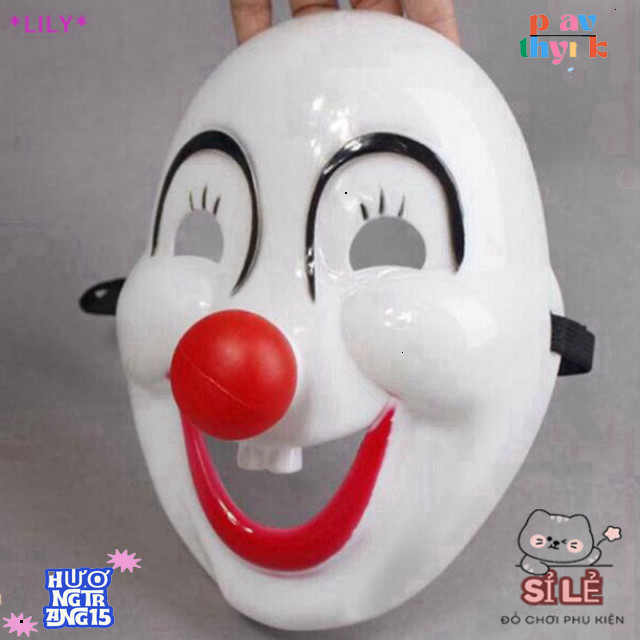 Mặt Nạ Đỏ Halloween - Nguy Nga Phong Cách Masquerade Lily Uuu