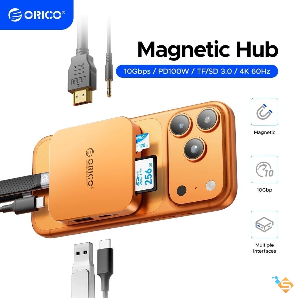 ORICO 8 in 1 Docking Station Type C Hub TF / SD 3.0 PD 100W HDMI 4K 60Hz PD 100W SSD NVME 10Gbps