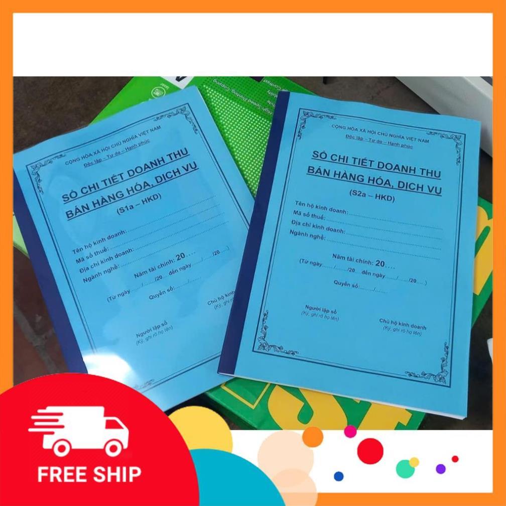 Sổ Sách (Khổ to A4 chuẩn mới:S1a-HKD+ S2a-HKD) Cho HKD Doanh Thu Dưới 500Tr+Trên 500Tr - Chi Tiết Do