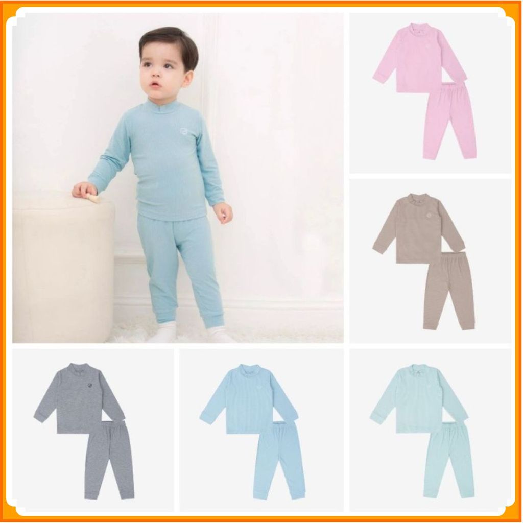 [BU Baby] (1Y-4Y) Bộ dài tay cao cổ Molist BMD110903 BMD110904 - Bubay bé trai - bé gái - Bộ thu đôn