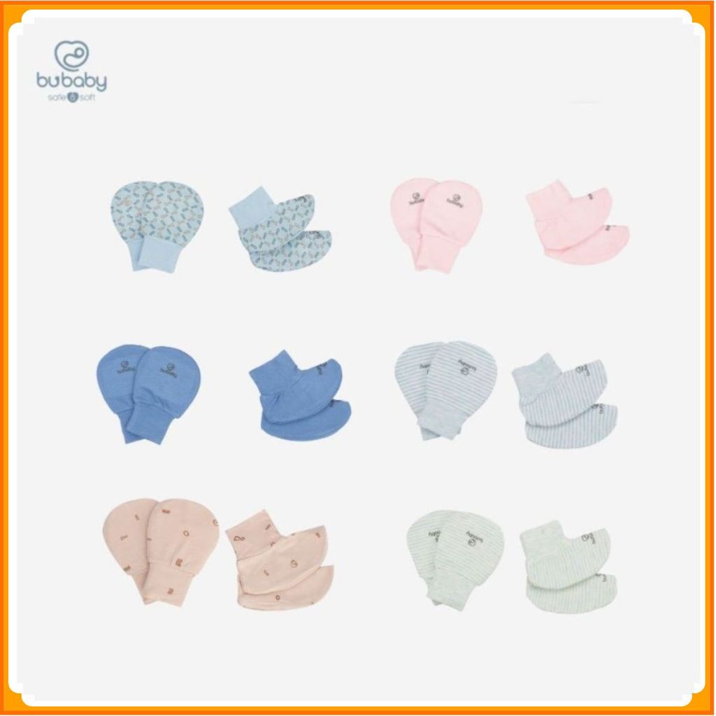 [BU Baby] Tổng hợp các set Bao Tay  Bao Chân BU baby sợi tre mềm mướt | Phụ kiện BU baby chính hãng