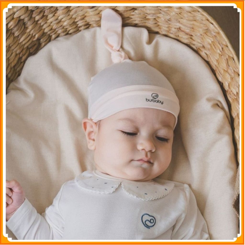 [BU Baby] Mũ nút thắt Bambus cho bé sơ sinh ABB192400 - Bambus -  sơ sinh - Mũ  - Bao tay Bu baby