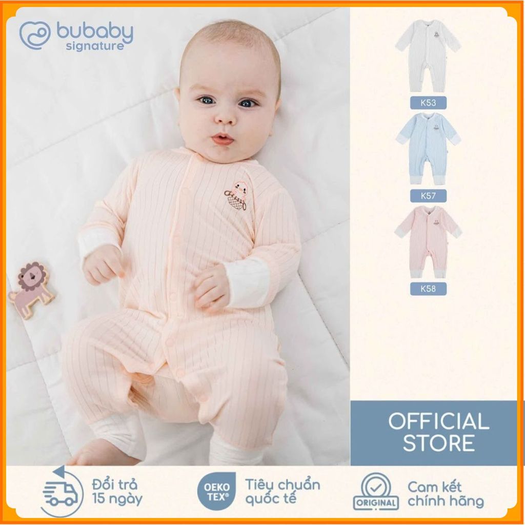 [BU Baby] (NB-3M) Body dài tay cài giữa Bao tay chân Lật ấm áp cho mùa thu nhẹ Molist BMD210200 | Qu