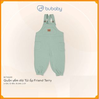 [BU Baby] (6M-5Y) Quần yếm dài Túi ốp Friend Terry Bubaby Cotton - BCT4162BT BCT416201  | Quần áo chính hãng