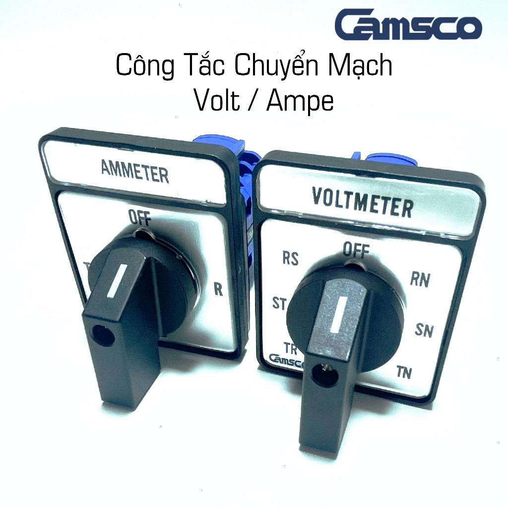 Công Tắc Chuyển Mạch Volt/Ampe Camsco LW28-20A (40x60mm)