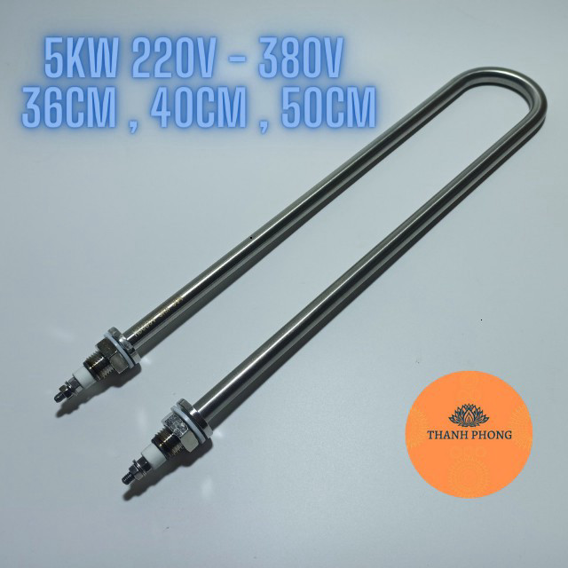 Thanh Nhiệt Điện Trở Chữ U 5kw,4kw,3kw 220V-380V 38cm,40cm,50cm Linh Kiện Nồi Phở Inox 304