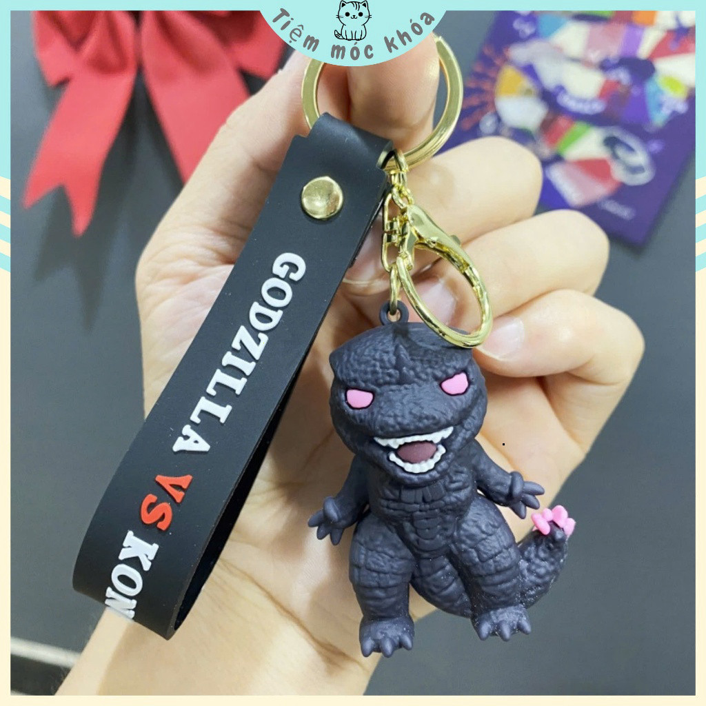 Móc Treo Godzilla và King Kong Trang Trí Balo, Túi Xách, Phụ Kiện PVC Cá Tính - Quà Tặng