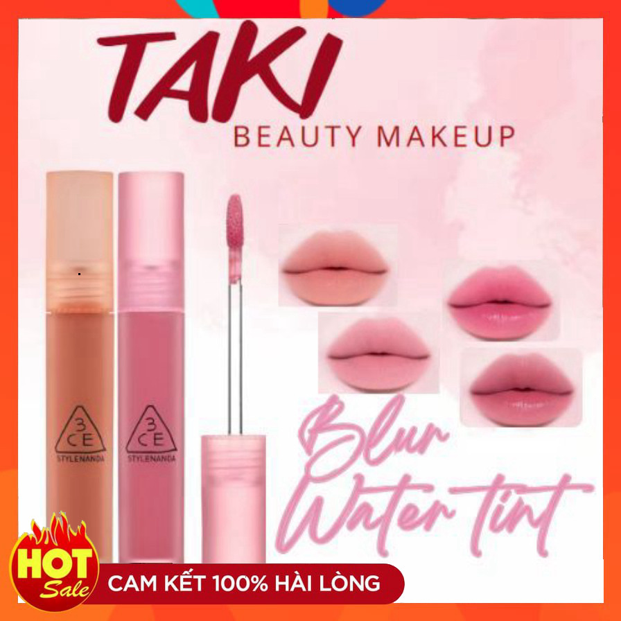 Son Kem Lì 3ce Blur Water Tint- Sepia- Laydown- Casua Affair - Early Hour