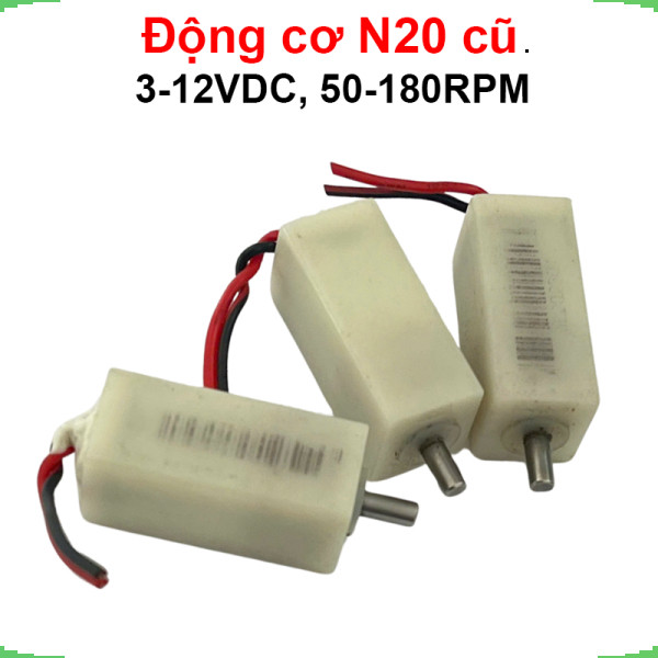 (Hàng cũ) Động cơ giảm tốc N20 điện áp 3-12V , 50-180rpm