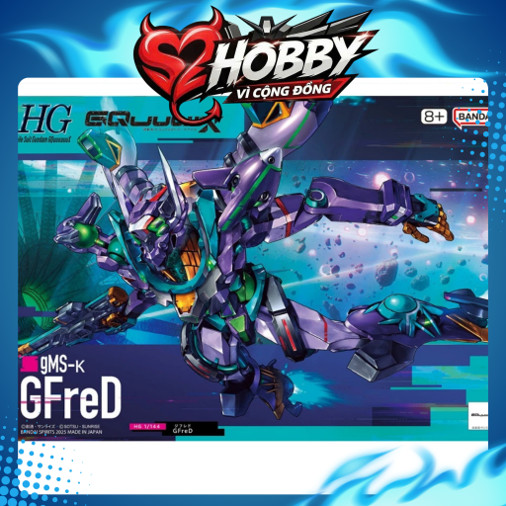 [CÓ SẴN] Mô Hình Gunpla HG GFreD 1/144 Bandai Gundam GQuuuuuuX Đồ Chơi Lắp Ráp