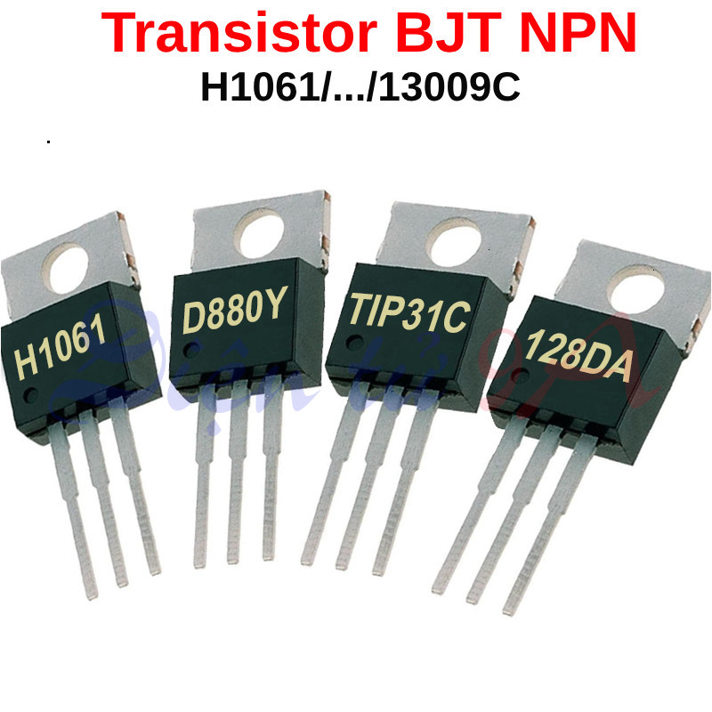 [Combo- sỉ] (10 cái) Transistor BJT NPN H1061, D880Y, TIP31, TIP41… chân cắm TO-220