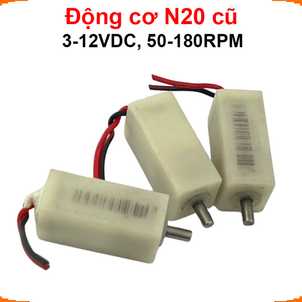 (Hàng cũ) Động cơ giảm tốc N20 điện áp 3-12V , 50-180rpm