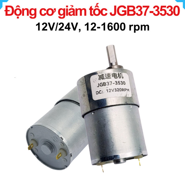 Động cơ giảm tốc JGB37-3530 12V/24V nhiều tốc độ