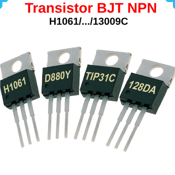 [Bán sỉ combo] (10 cái) Transistor BJT NPN H1061, D880Y, TIP31, TIP41… chân cắm TO-220
