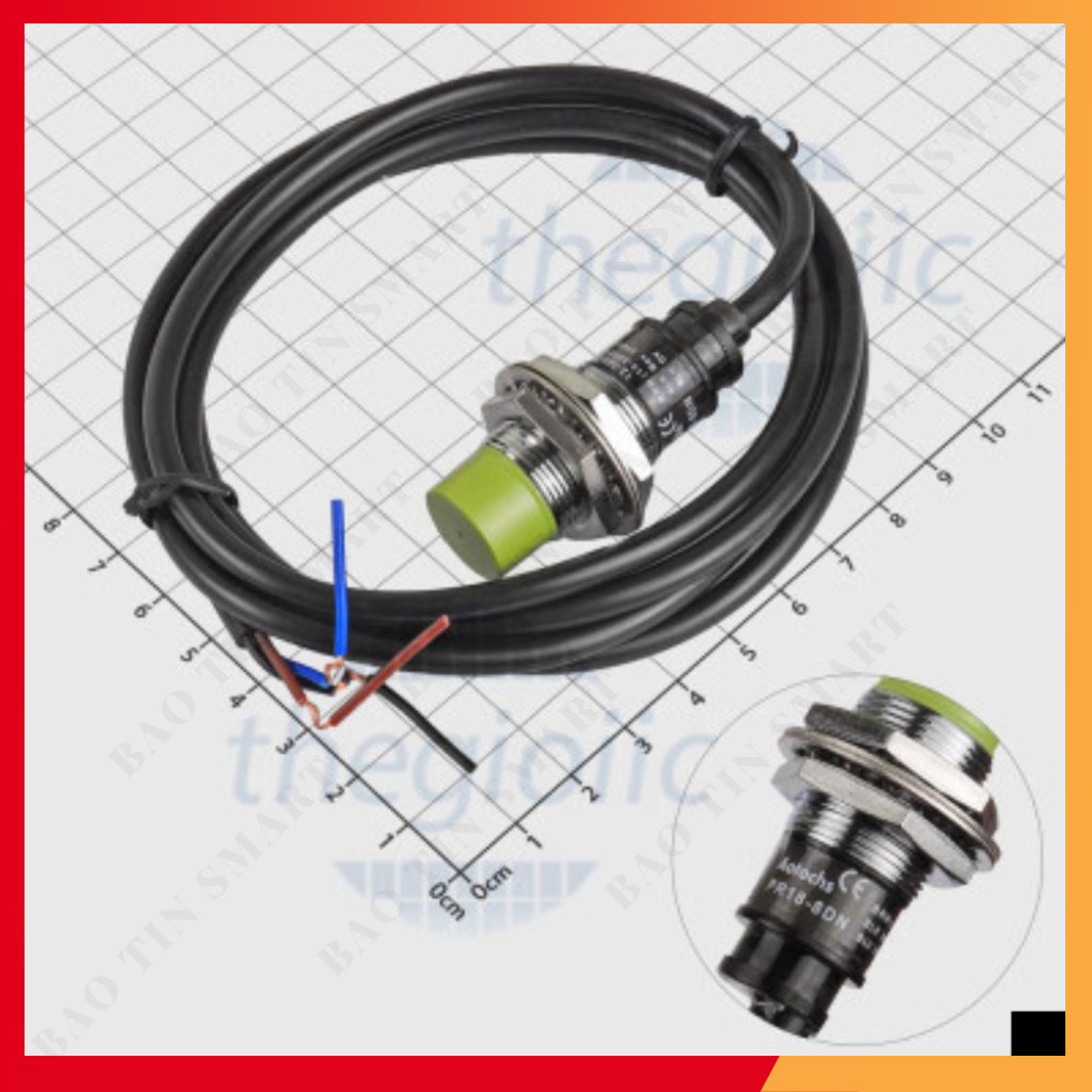 PR18-8DN Cảm Biến Tiệm Cận NPN-NO 8mm Shop ekit.vn
