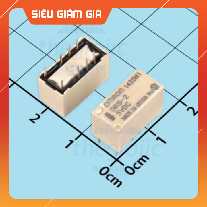 G6S-2-DC5 Rơ Le 5VDC 2A DPDT 8 Chân SmartFix Linh Kiện