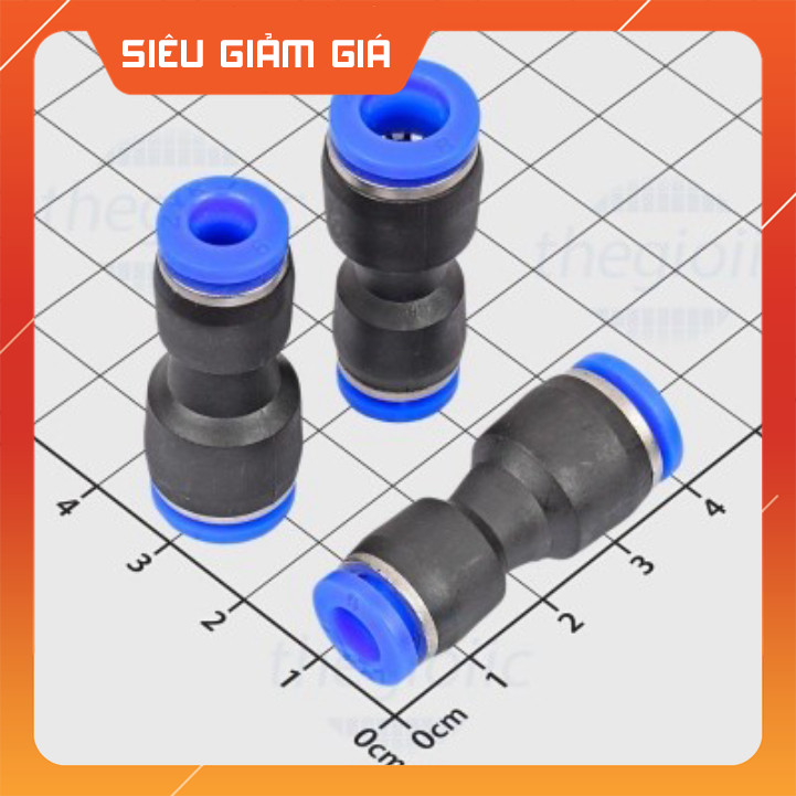 [10 Cái]- PG8-6 Đầu Nối Khí Nén Ống 8-6mm SmartFix Linh Kiện
