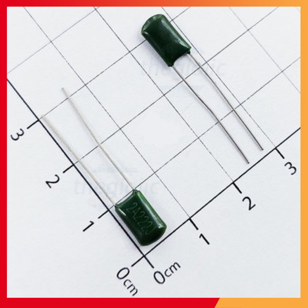 [50 Cái]- Tụ Kẹo Xanh 2.2nF 100VDC 2A222J-CL11 Shop ekit.vn