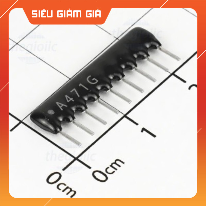 [10 Cái]- A09-471GP Điện Trở Thanh 9 Chân 470 Ohm 5% SmartFix Linh Kiện