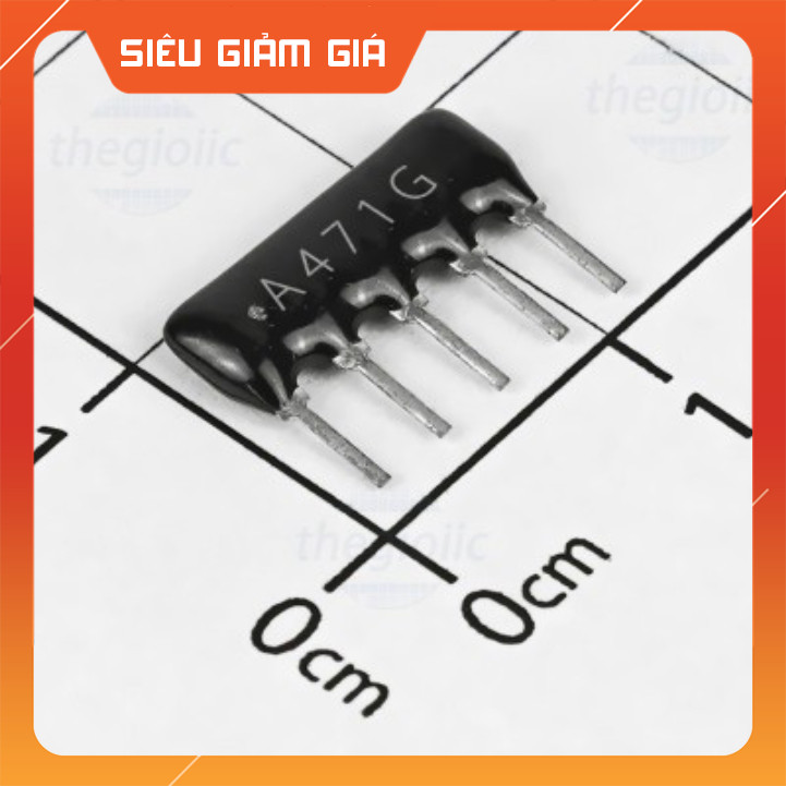 [20 Cái]- A05-471GP Điện Trở Thanh 5 Chân 470 Ohm 5% SmartFix Linh Kiện