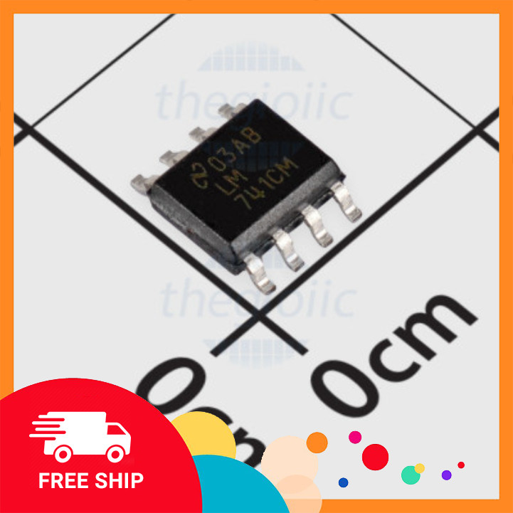 [3 Cái]- LM741CM IC OPAMP General Purpose Amplifier 1 Circuit 1.5 MHz, 8-SOIC Điện Tử Tín Phát