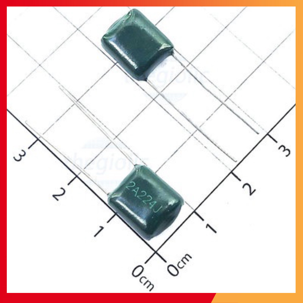 [20 Cái]- Tụ Kẹo Xanh 220nF 100VDC 2A224J-CL11 Shop ekit.vn