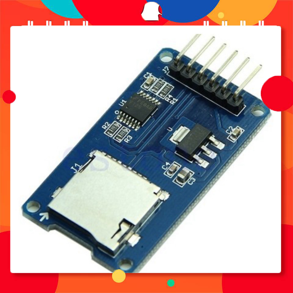 [2 Cái]- Micro SD card module TF SPI TechParts Việt