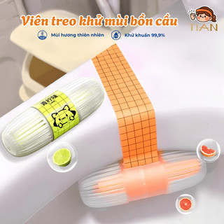 Viên Treo Khử Mùi Bồn Cầu TIAN 400 Lần Xả, Viên Thả Bồn Cầu Khử Khuẩn 99,9%, Mùi Hương Thiên Nhiên