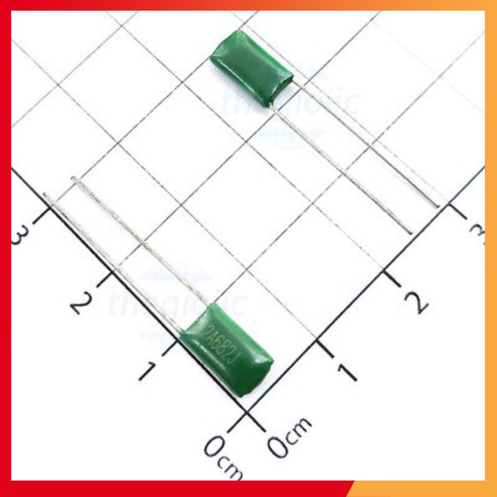 [50 Cái]- Tụ Kẹo Xanh 6.8nF 100VDC 2A682J-CL11 Shop ekit.vn