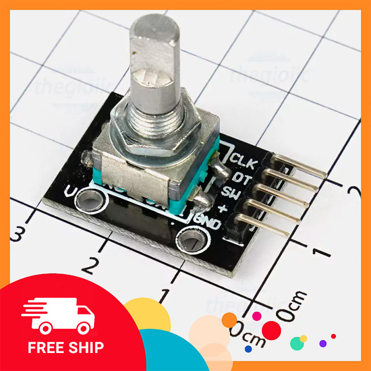 KY-040 Mạch Điều Khiển Góc Quay Encoder Điện Tử Tín Phát