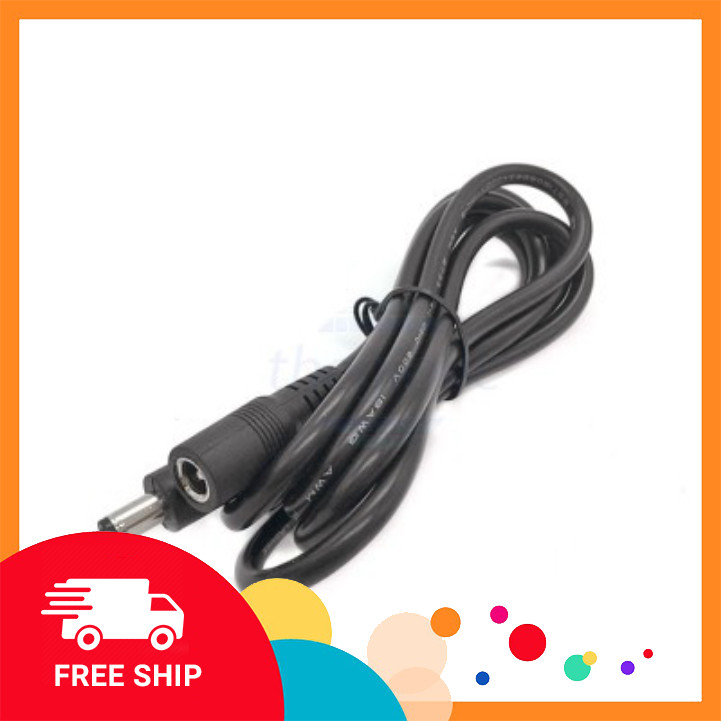 Dây DC5521 Đực Nối DC5521 Cái Dài 50cm Điện Tử Tín Phát
