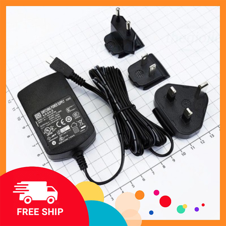 Bộ Nguồn Adapter 5V 2A Đầu Micro USB Cho Rapsberry Pi3 Nhiều Đầu AC Điện Tử Tín Phát