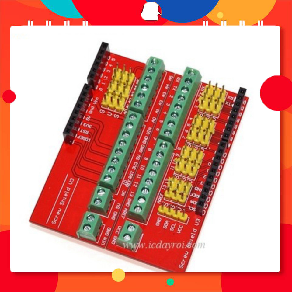 Arduino screw shield V3 tương thích với UNO R3 TechParts Việt